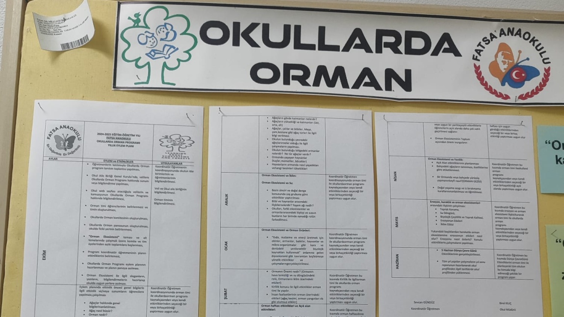 OKULLARDA ORMAN PROJEMİZ KAPSAMINDA ÇEŞİTLİ ETKİNLİKLER YAPTIK.